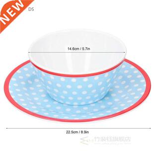 Dessert Plate Bowl Dish Set Imitation Porcelain Fruit Salad