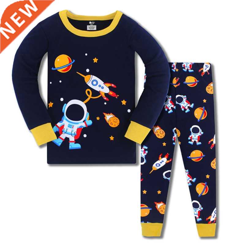 Jumping New Arrival Space Rocket Print Sleepwear Autumn Win