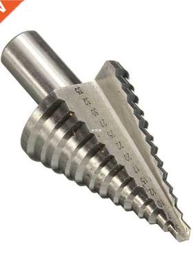 Silver HSS 5-5mm Spiral Grooved Cone Step Drill Bit Hole Cu