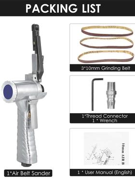 10MM Metal Air Belt Sander Machine with 1/4-Inch Air Inlet P