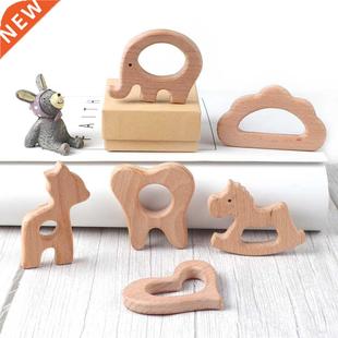 Wooden Animal Free Baby Bee BPA Teether Pendant 1pc Pacifier