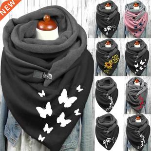 Fashion Women BUtterfly Print Scarf Hijabs Female Soft Wrap