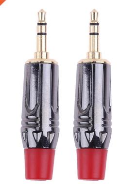 2pcs 3.5mm ereo 3pole Male Plug Solder Adapter Connector