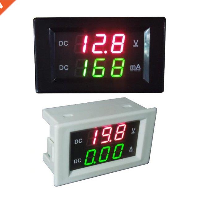 2021 New DC 600V 20A Dual Dgtal Voltmeter Ammeter Volt Amp