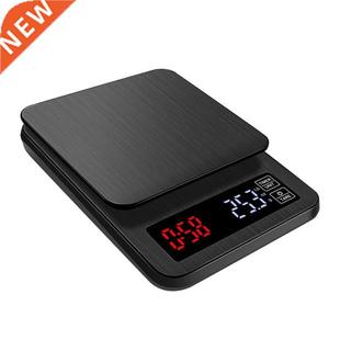 Electronic Coffee Big 0.1g Black LCD 5000g 5kg Scale