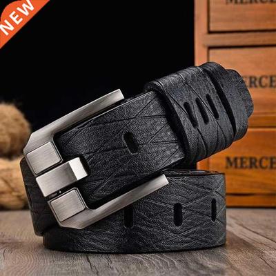 [LFMB]Cow Genuine Leather Luxury Strap Male Belts for Men Ne
