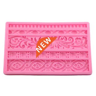 Relief Cake Frame Baroque Mold Scroll Silicone DIY Border