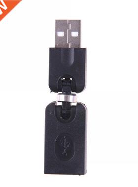 1pcs Black USB 2.0 Male To Female 360 Degree Rotating USB Ad
