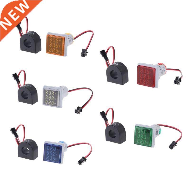 Digital 3in1 AC Ammeter Voltmeter Hz Current Frequency Meter