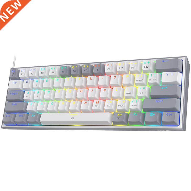 Redragon K617 Fizz 60% Wired RGB Gaming Keyboard 61 Keys Com