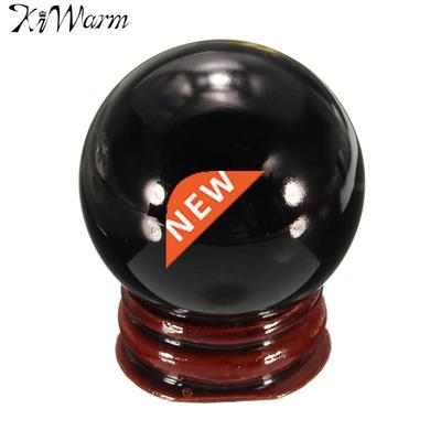 New 40mm Natural Black Obsidian Sphere Crystal Healing Ston