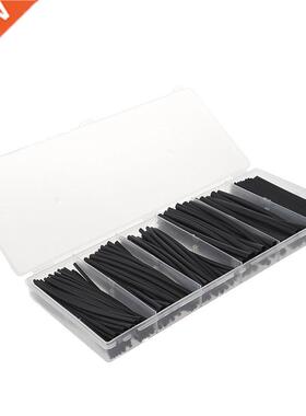 160Pcs Black Assorted Cable Wire Wrap Insulation Sleeve Box