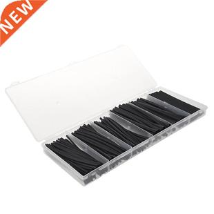 Cable Wire Wrap 160Pcs Sleeve Assorted Insulation Box Black