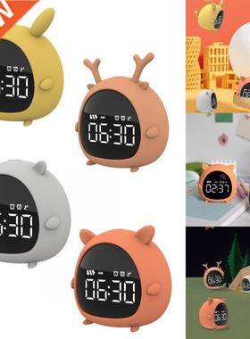 Digital Bedside Alarm Clock w/ USB Charger Snooze & Time