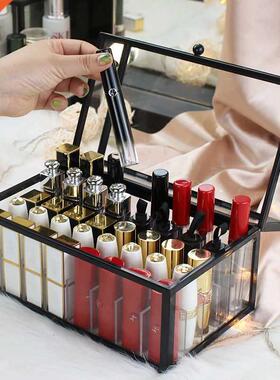 15/24/40 Slots Glass Lipstick Hder Dustproof Display Case
