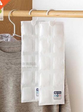10 Grids Dehumidifier Bags Moisture Absorber Hanging Wardrob