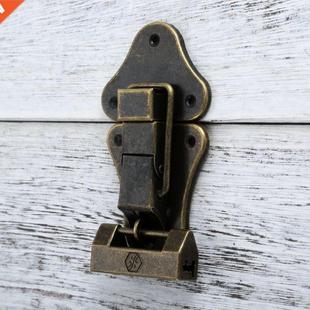 Jewelry Vase Buckle Wooden Hasp Lock Metal Decor Box