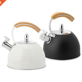 Whistling Tea Kettle Modern Stainless Steel Whistling Teapot
