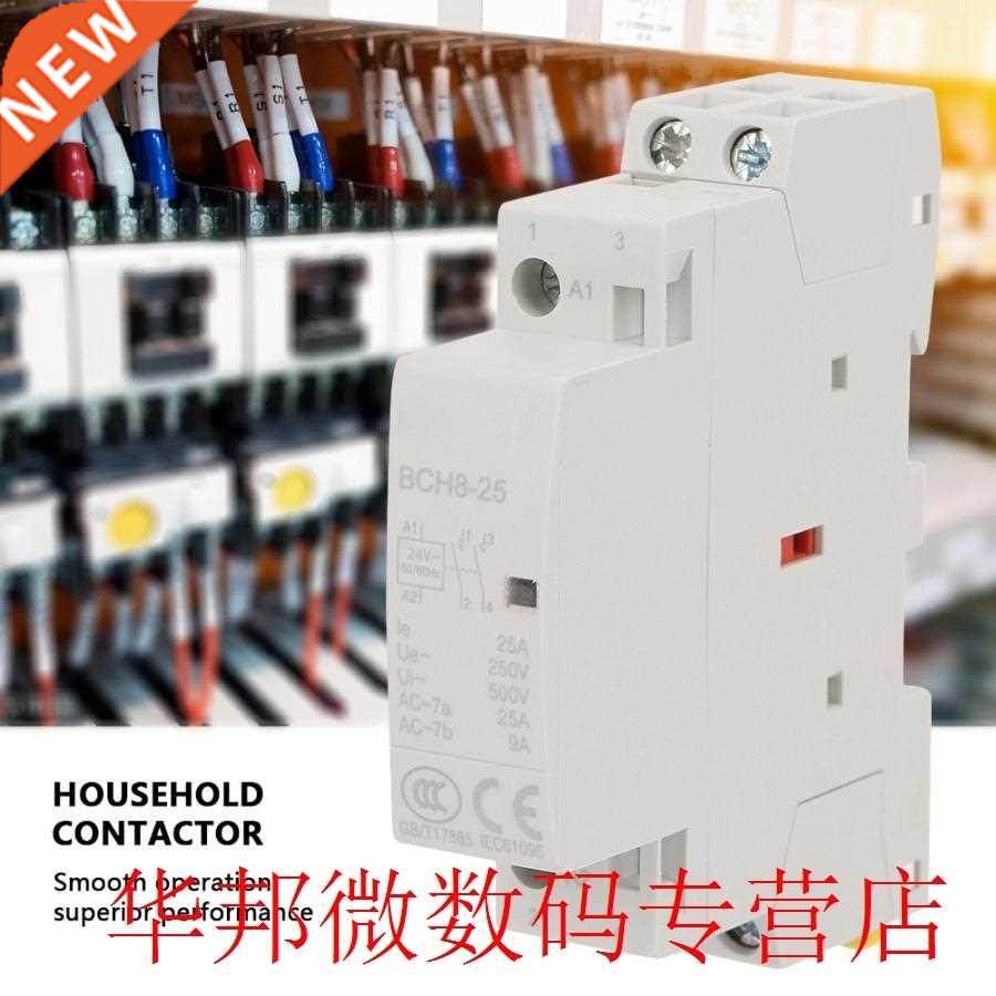 2P 25A 24V 1NC 50/60Hz Din Rail Household AC Contactor H