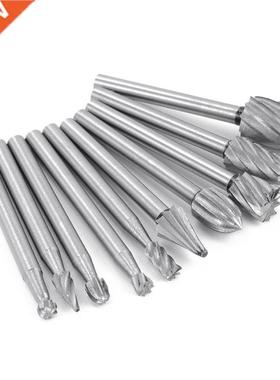 10pcs HSS Tungsten Carbide Rotary Cutting Burr Grinder Bit 1