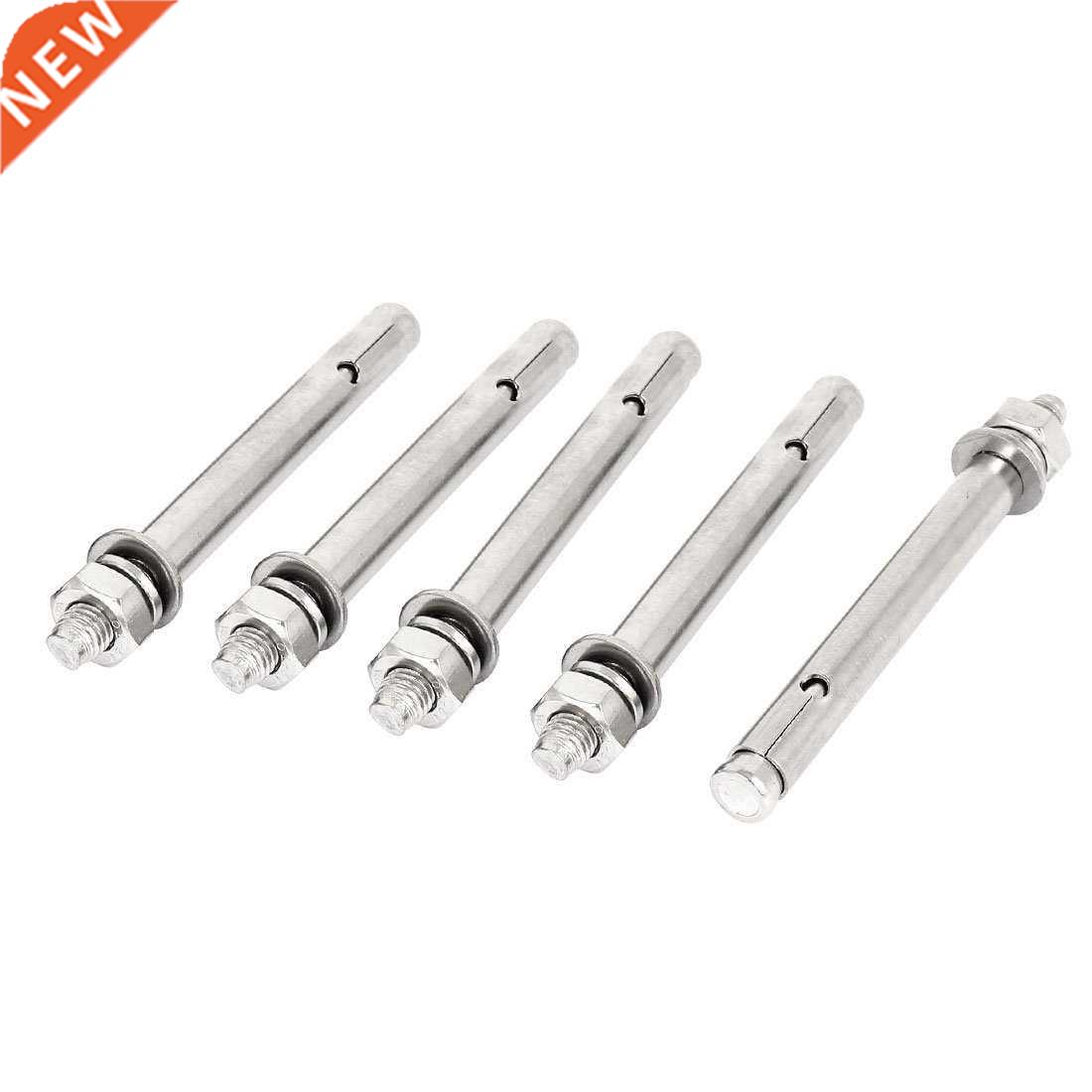 M10x120mm Hex Nut Expansion Sleeve Anchor Bolts 5 Pcs