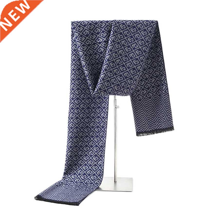 Brand Designer Silk Cashmere men's autumn scarf Business Sha