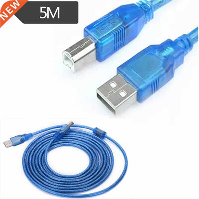 USB2.0 A Male to B Male Printer Scanner Cable 5m