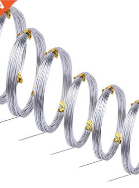 6 Rolls Silver Aluminum Bonsai Training Wire Craft Wire Soft