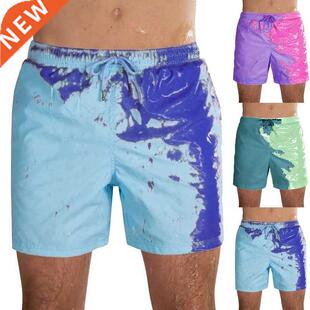 Men Color Changing Swim Trunks Men Swimming Shorts Men&#