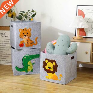 2022 New Cube Folding Thickened Felt Fabric Storage Box For