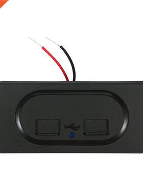 Dual USB Charger Socket 4.8A .1A 12V for Motorcycle Auto Tr