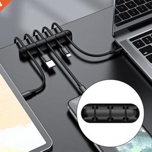 Organizer Wire Winder Silicone Tidy Cable Desktop Manage USB