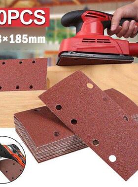 10PCS 93x185mm Square Sandpaper Grt Flockng Sand Paper Spe