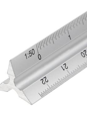 30cm Aluminium Metal Triangle Scale Architect Engineer Techn