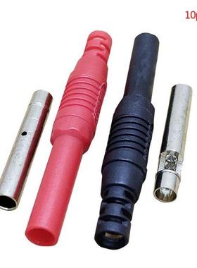 10Pcs Insulated Shrouded Safety 4MM Banana Jack Socket Solde