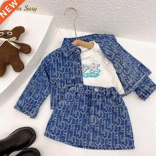 Baby Girl Jean Clothes Set Cotton Infant Toddler Kid Denim J
