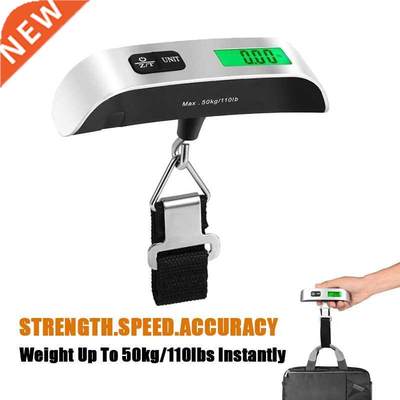 Portable Scale Digital LCD Display 110lb/50kg Electronic Lug