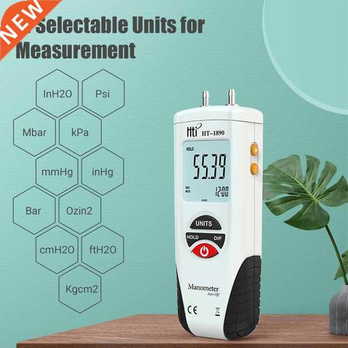 Digital Manometer LCD air pressure meter air pressure Differ