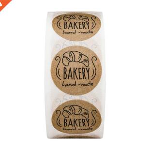 100-500pcs Kraft Paper Hand Made Stickers