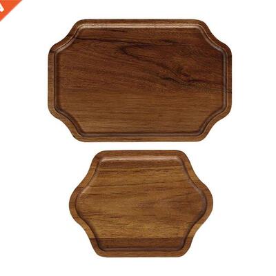 Small Wooden Serving Tray for Breakfast Coffee Table Decorat