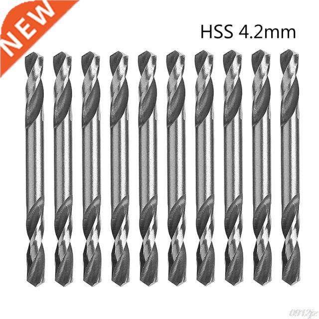 10Pcs 4.2mm HSS Double Ended Spiral Drill Bits Twist Drill T