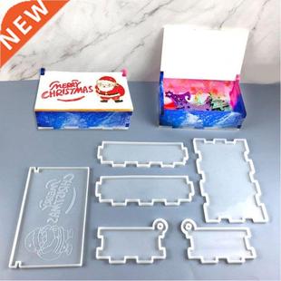 Christmas Storage Box Silicone Resin Mold Epoxy Crafts Makin