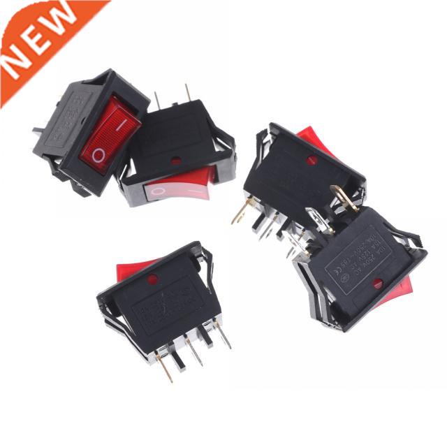 5pcs/lot Red Boat Rocker Switch AC15A/250V 20A/125V ON-OFF S