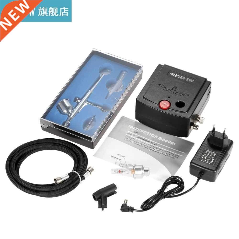 Meterk 100-250V Professional Airbrush Gravity Feed sandblast