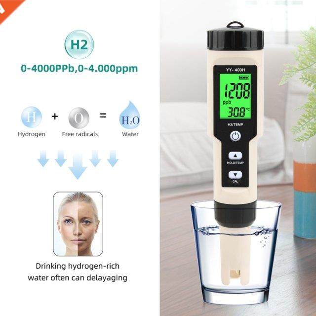 Portable H2 Meter Hydrogen Meter with Data Hold Range 0-4000