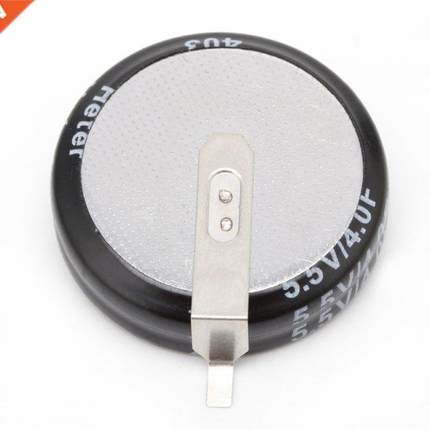 2 Pcs 4.0F 5.5 V Super Capactor H-Type Button Smart Capact