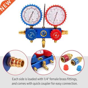 HVAC Refrigeration Air Manifold Conditioning Gauge Way
