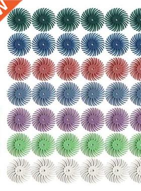 50Pcs 1 Inch Radial Bristle Disc Kit Abrasive Brush 3mm Shan