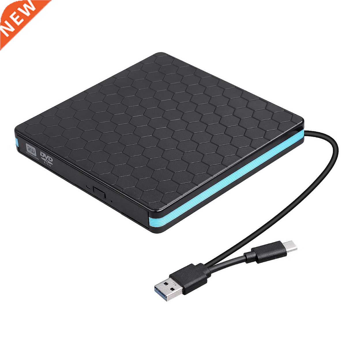 USB-C+USB.0 2-In-1 DVD Drive External CD DVD Drive Superdri
