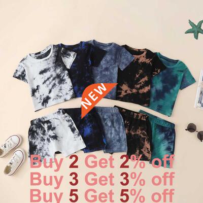 New Summer Toddler Kids Baby Boys Girls Clothes Tracksuit Se